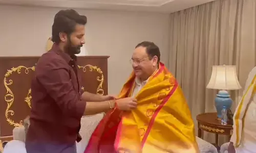 నడ్డాతో హీరో నితిన్ భేటీ