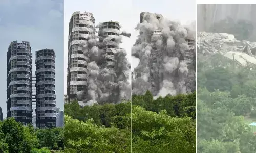 సూపర్ టెక్ ట్విన్ టవర్స్ నేలమట్టం.. నిర్మాణానికి రూ.70కోట్లు, కూల్చివేతకు రూ.20 కోట్లు