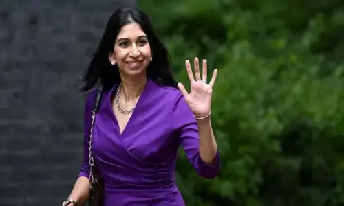 బ్రిటన్ హోంమంత్రి ఆస్తులు భారత్ లో ఆక్రమణ