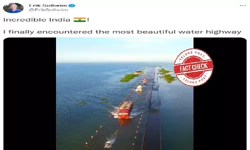 Fact Check: Water highway video shared by Norwegian diplomat is from China, NOT India