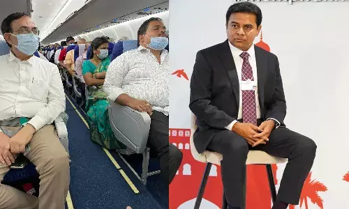 ఇండిగో విమానంలో తెలుగు మహిళకు అవమానం.. కేటీఆర్ ట్వీట్