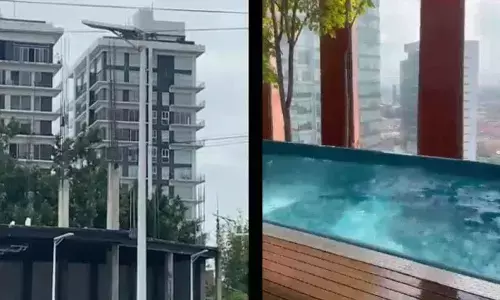 మెక్సికోలో భారీ భూకంపం.. స్విమ్మింగ్ పూల్స్ లో మినీ సునామీ, బొమ్మల్లా ఊగిన భవనాలు