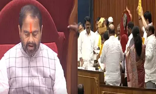 అసెంబ్లీలో గందరగోళం.. ఆఖరి రోజూ సస్పెన్షన్