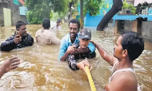 anantapur town, flood,  danger
