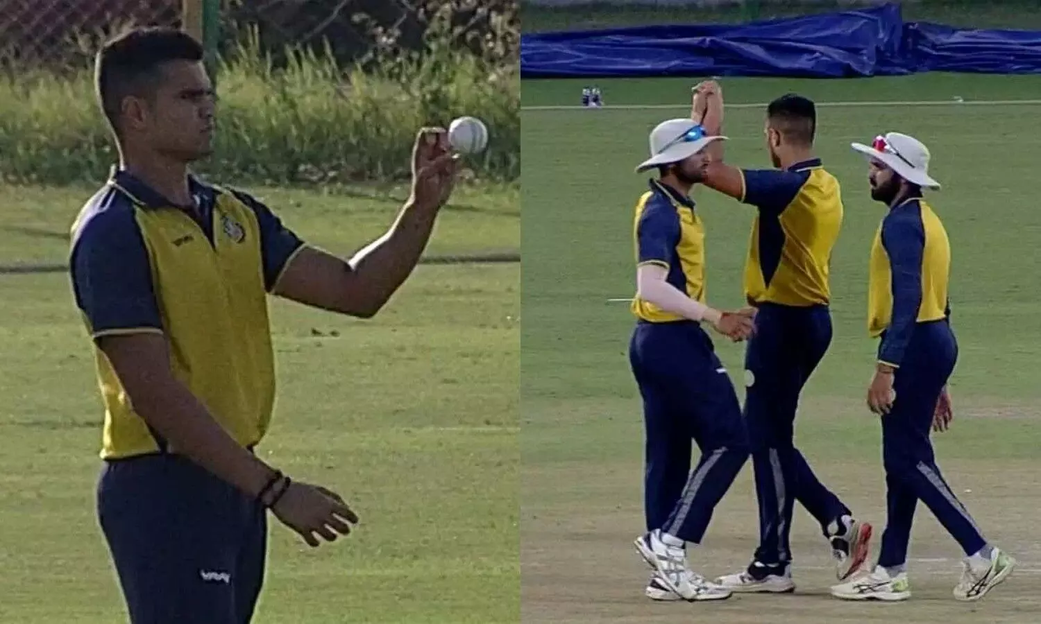 హైదరాబాద్ మీద దుమ్ము దులిపిన సచిన్ కొడుకు అర్జున్