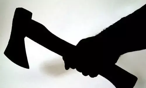 son attack on mother with axe