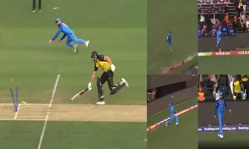 సూపర్ ఫీల్డింగ్ తో రనౌట్.. అద్భుతమైన క్యాచ్ తో అలరించిన విరాట్ కోహ్లీ