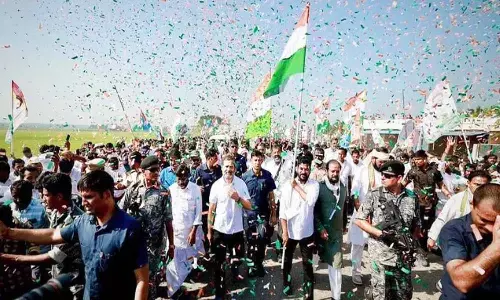 తెలంగాణలో నాలుగో రోజు యాత్ర