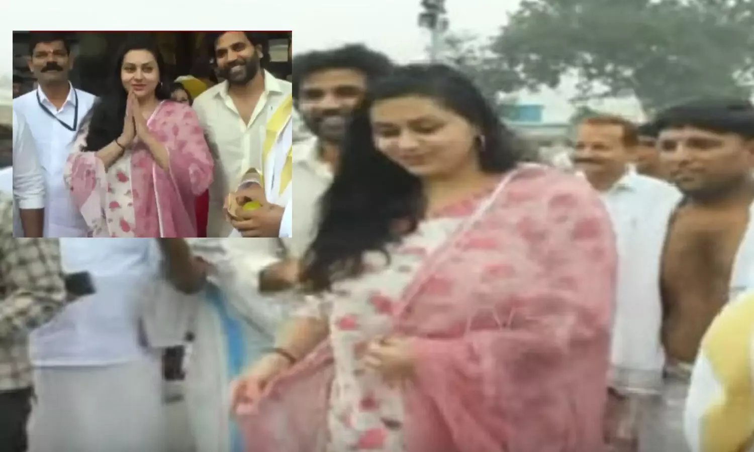 namitha visits tirumala, namitha family and children