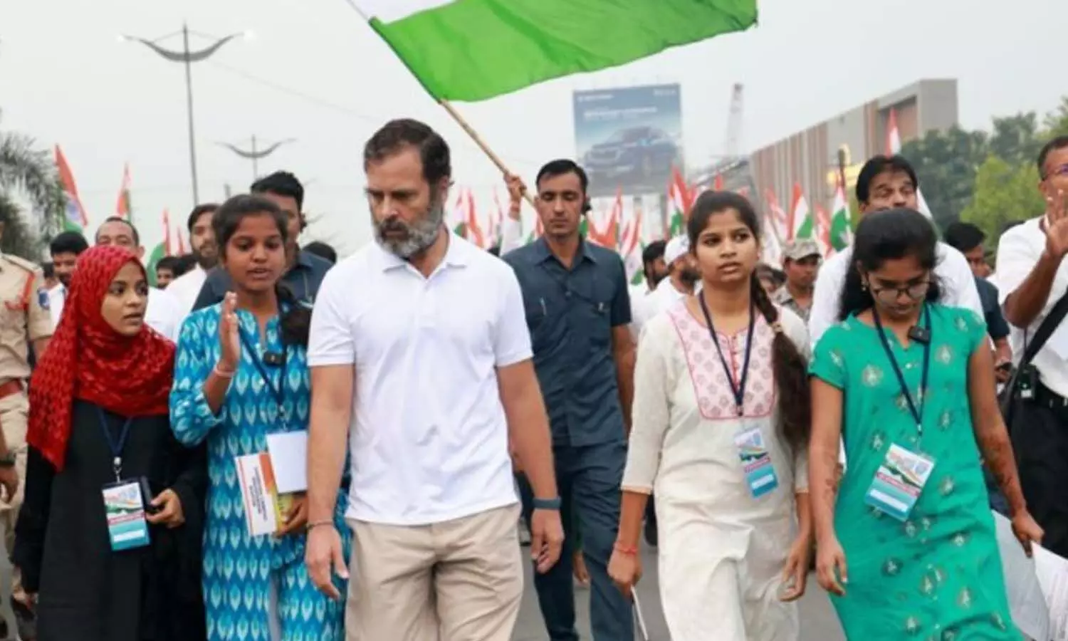 హైదరాబాద్ లో రాహుల్ యాత్ర