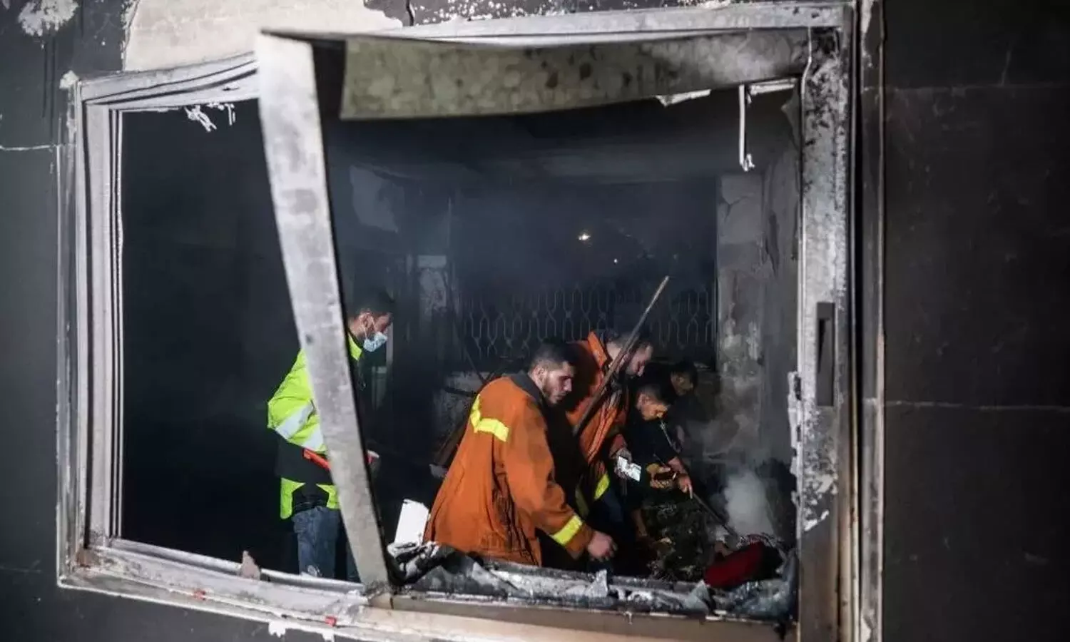 gaza fire accident, 21 killed in fire accident
