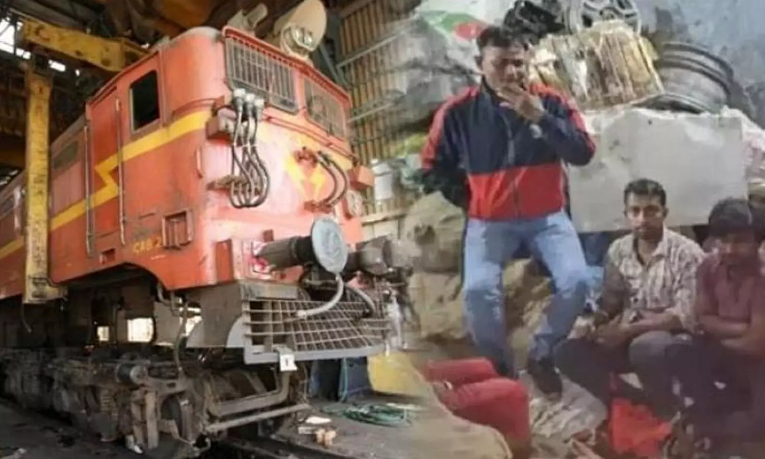 train engine robbery, bihar train repair yard train engine robbery, bihar train repair yard