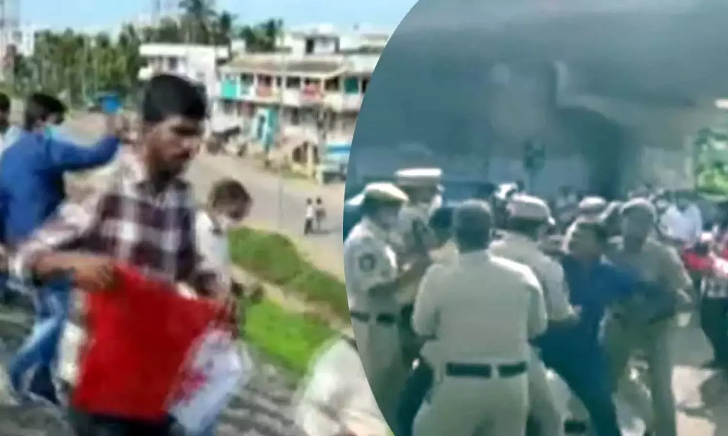 పోలీసుల దిగ్బంధనంలో ఏపీ సీఎం నివాసం