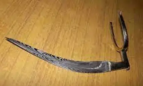 attacked, cock knife, anakapalli