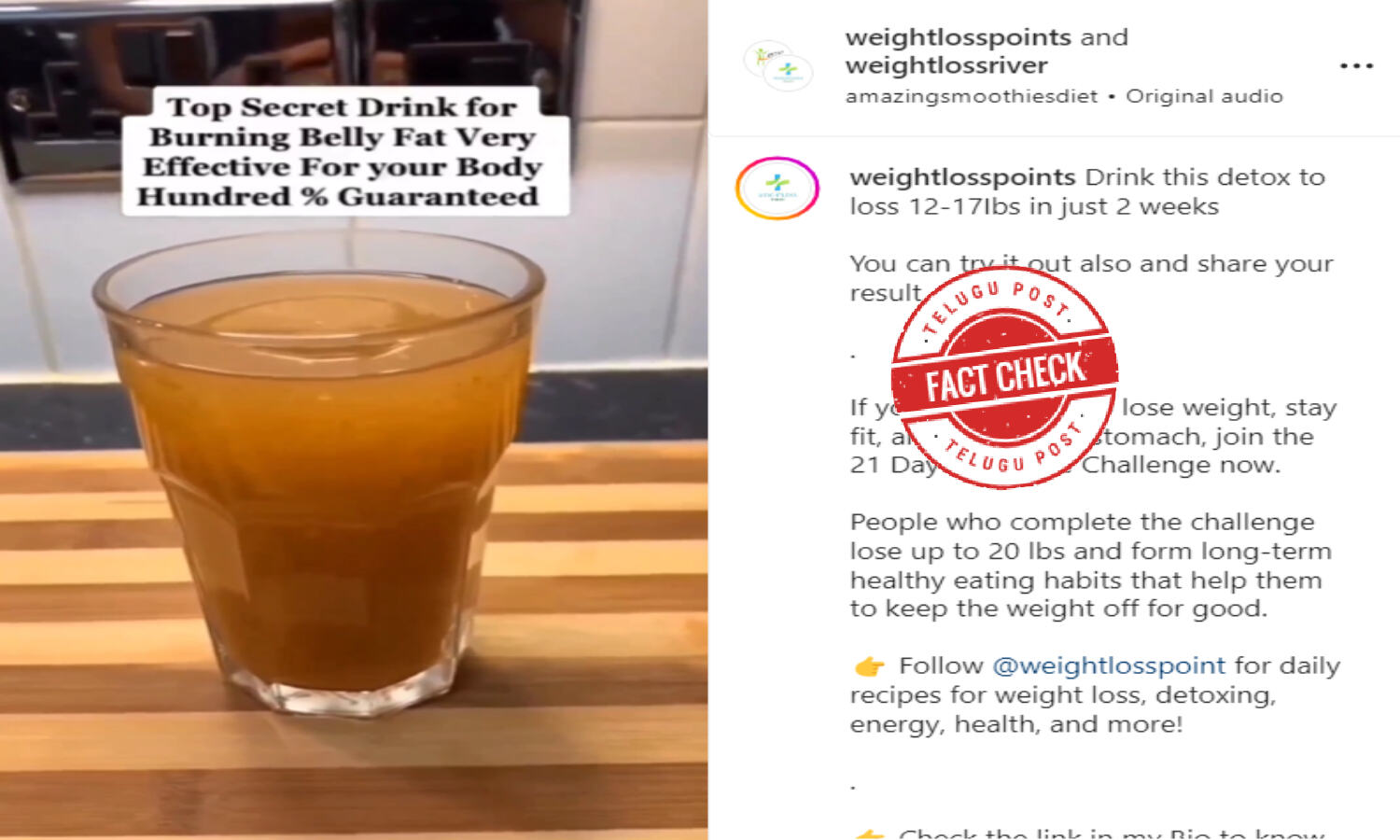 Fact Check Consumption of warm water mixed with chia seeds, ginger