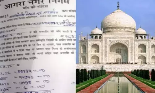 archaeological survey of india, house tax notices to tajmahal