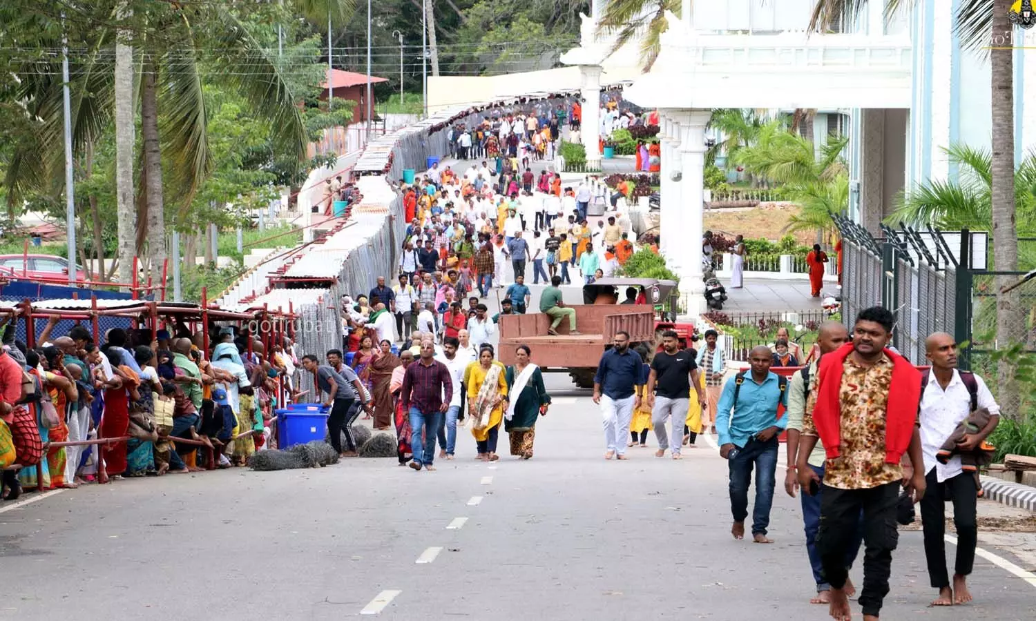 rush, divotees, tirumala rush, divotees, tirumala