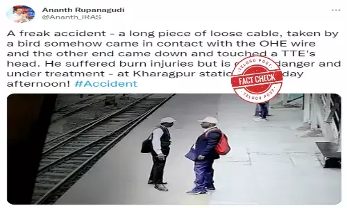 Fact Check: TTE was not electrocuted by cell phone but by a live wire touching his head