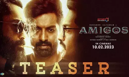 amigos teaser, kalyanram, mythri movie makers