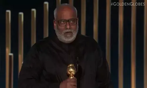 keeravani speech, golden globe award for natu natu song
