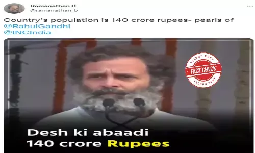 Fact Check: Viral video of Rahul Gandhi ‘s speech was clipped to remove his correction about Indian population