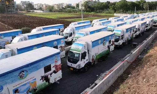 అంబులెన్స్ లకు జగన్ జెండా ఊపి