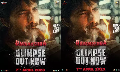 ravanasura glimpse, raviteja