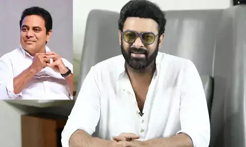 prabhas special thanks to ktr, formula e race in hyderabad