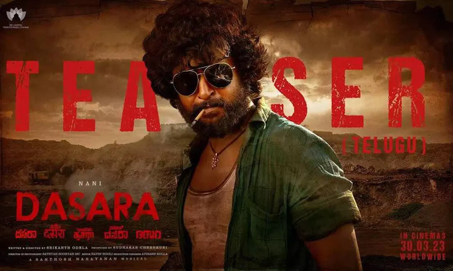 nani dasara teaser, natural star nani