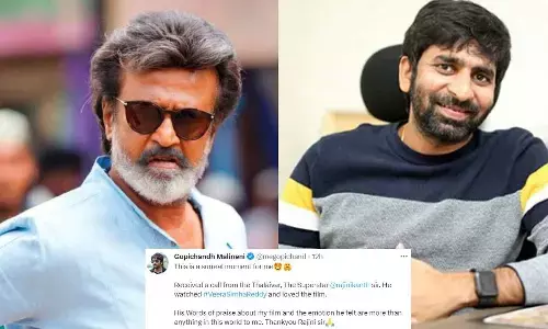 gopichand malineni, veerasimha reddy, rajinikanth