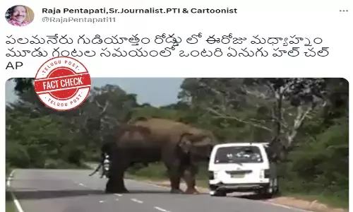 నిజ నిర్ధారణ: పర్యాటకులతో నిండి ఉన్న వ్యాన్‌పై ఏనుగు దాడిని చూపుతున్న వైరల్ వీడియో ఆంధ్రప్రదేశ్‌ నుంచి కాదు