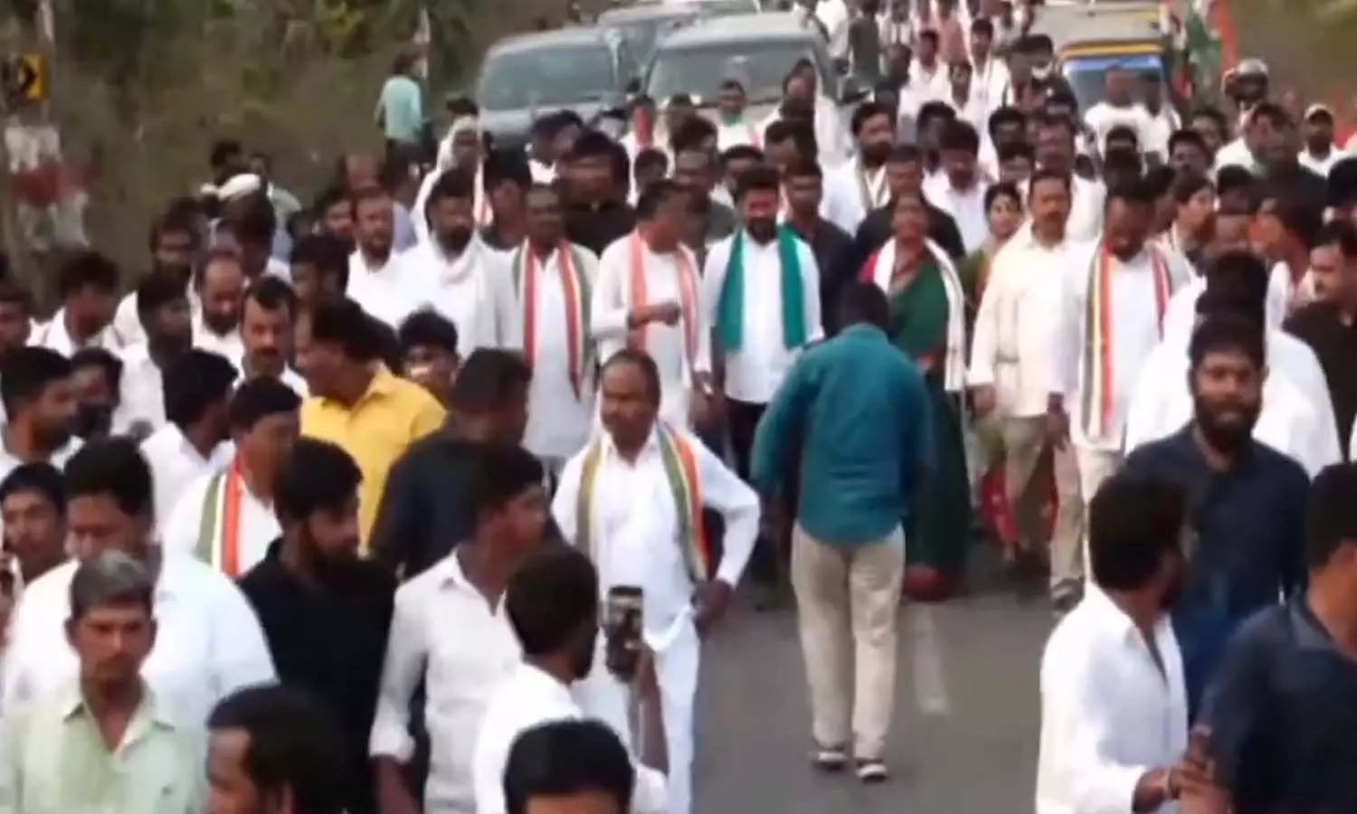 రేవంత్ పాదయాత్రలో...?