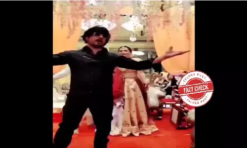 Fact Check: Viral video  of SRK dancing at people’s wedding post “Pathaan” release is false
