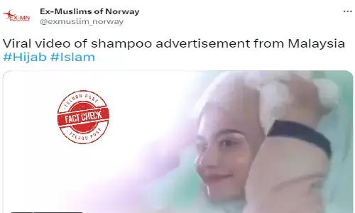Fact Check: Shampoo ad video with a woman clad in hijab is a parody