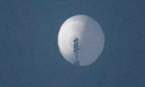 the washington post, china spy balloon on india