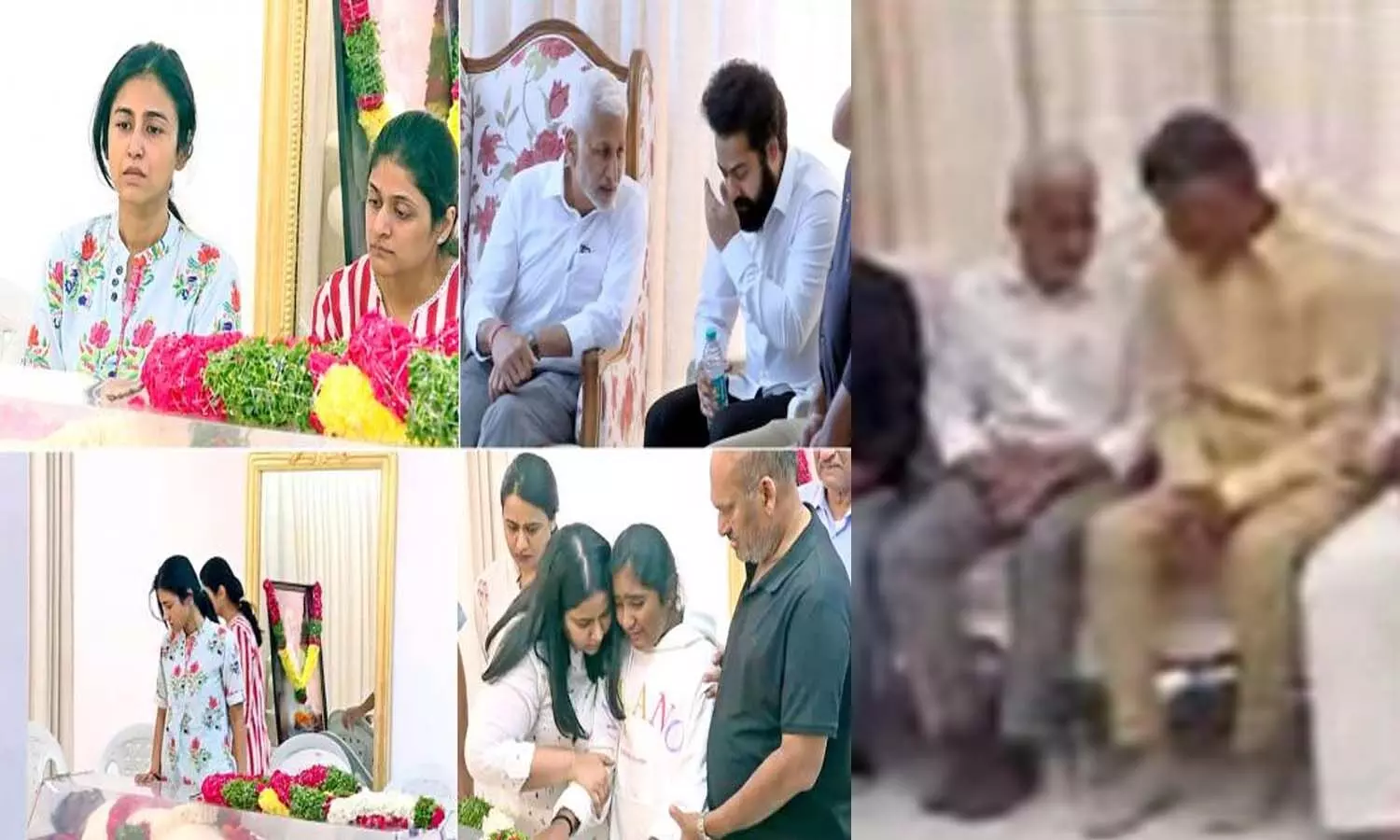 విజయసాయితో చంద్రబాబు.. తారకరత్న ఇంటి వద్ద