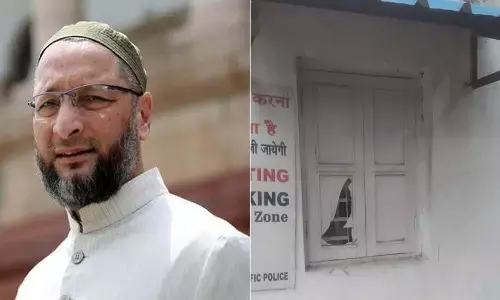 ఒవైసీ ఇంటిపై దాడి