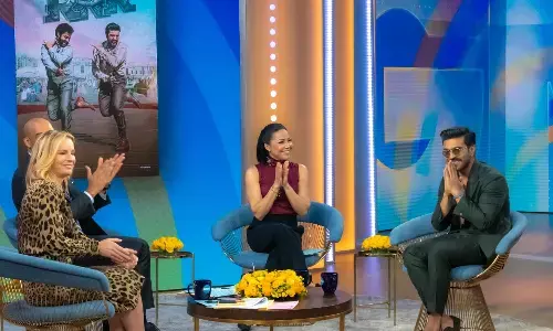 ram charan in america, hollywood awards HAC, good morning america