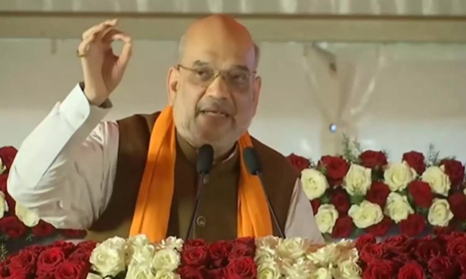 అమిత్‌షా పర్యటనలో అలజడి