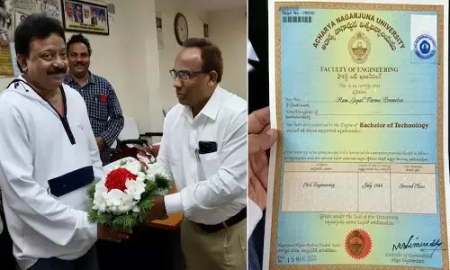 RGV receives his degree from ANU