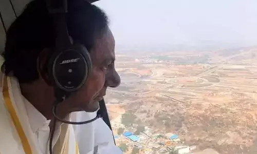 కేసీఆర్ ఏరియల్ సర్వే