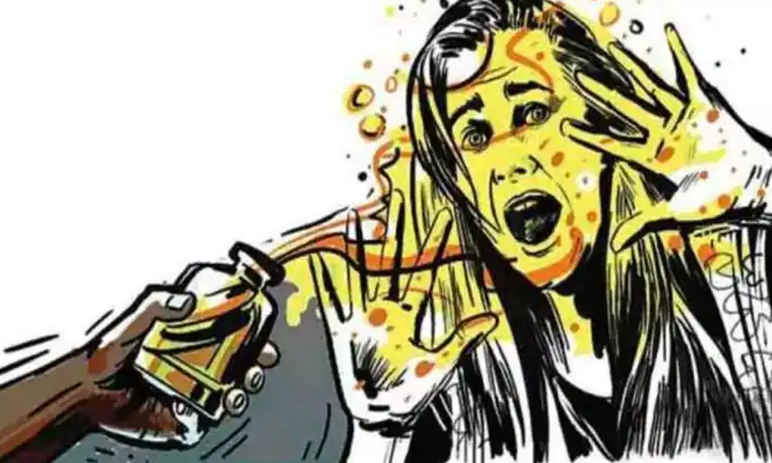 extra marital affair, husband acid attack on wife