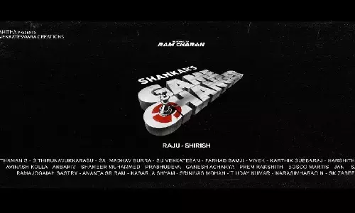 game changer movie, shankar charan movie title, #RC15, charan birthday celebrations
