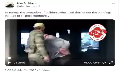 Fact Check: Builders were not killed for poor construction quality of buildings in Turkey