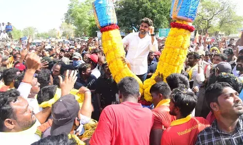 ధర్మవరంలోకి లోకేష్ పాదయాత్ర