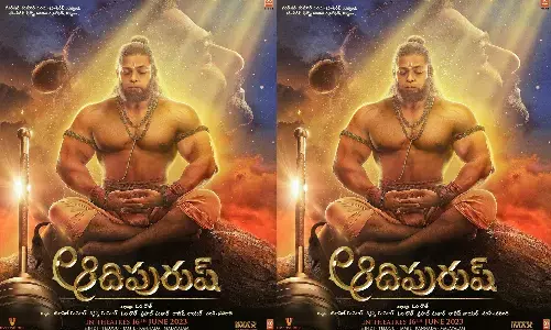 new poster out from adipurush, hanuman jayanthi special
