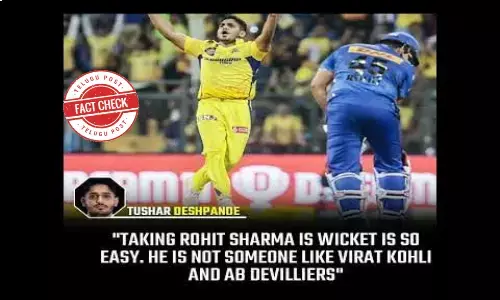 Fact Check: Tushar Deshpande’s remarks on Rohit Sharma’s wicket are ‘false’