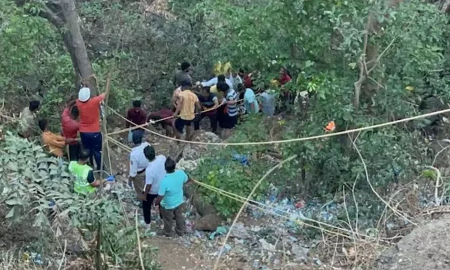 లోయలోపడిన బస్సు : 13 మంది మృతి లోయలోపడిన బస్సు : 13 మంది మృతి