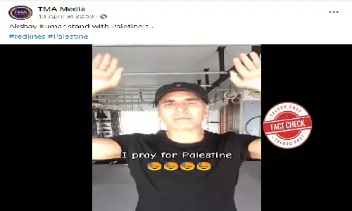 Fact Check: Actor Akshay Kumar did not speak in support of Palestine, viral videos were doctored