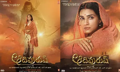 new poster from adipurush, seetha look in adipurush, adipurush promotions